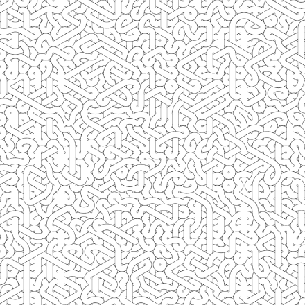 SVG File with a title Hexagon Truchet