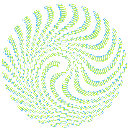 SVG File with a title Interfering Spirals