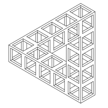 SVG File with a title Penrose Triangle