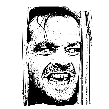 SVG File with a title Shining 