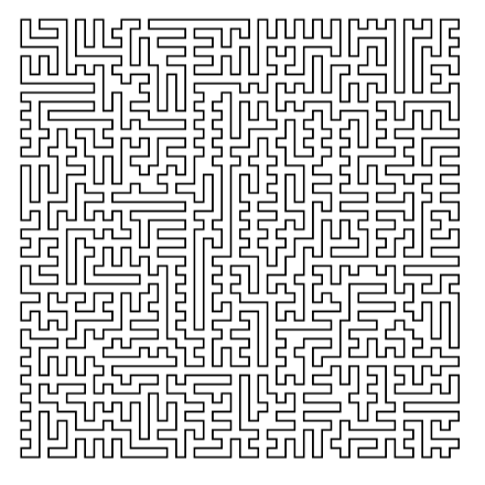 SVG File with a title Hamiltonian Path 50x50