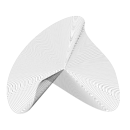 SVG File with a title Generated spiral from random shape