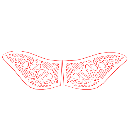 SVG File with a title Facemask for Axidraw (H-Bots)