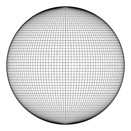 SVG File with a title 3D Wireframe sphere