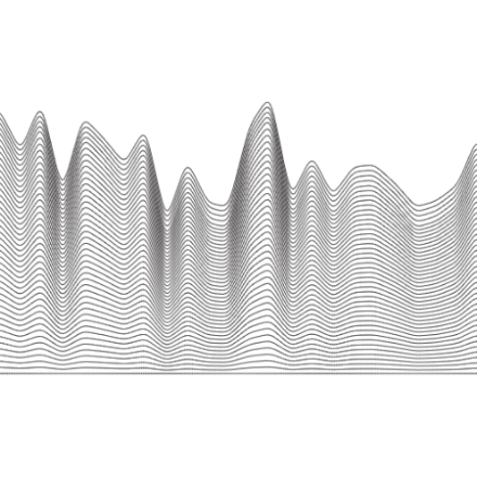 SVG File with a title Generative Mountains