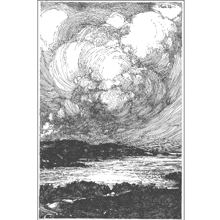 SVG File with a title Franklin Booth, Shoreline