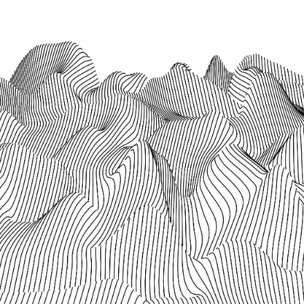 SVG File with a title Wavy Landscape 4