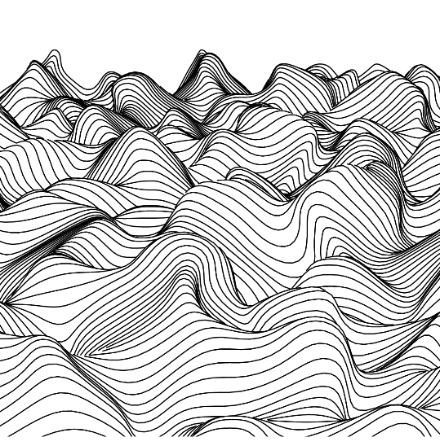 SVG File with a title Wavy Landscape 5