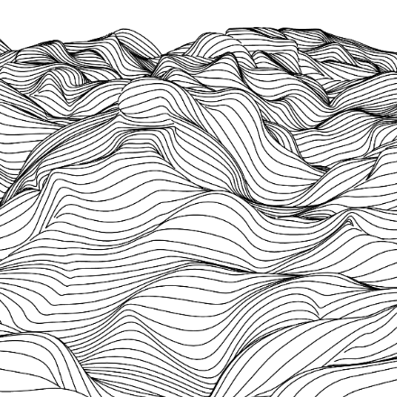 SVG File with a title Wavy Landscape 2