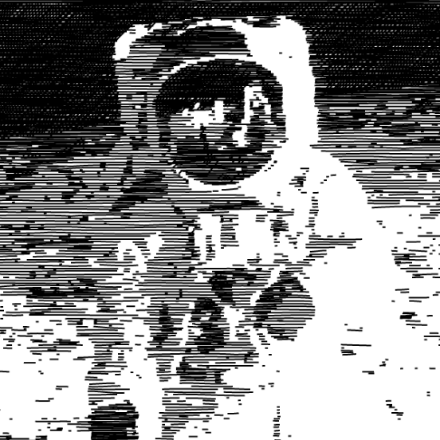 SVG File with a title Moon Walker